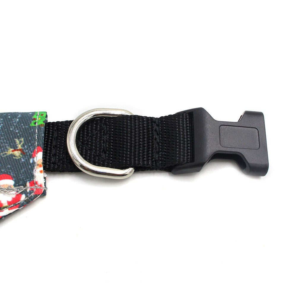 Christmas Style Pet Bandanas Cotton Washable Dog Bandanas Scarf Bowties Collar Pet Square Bib For Puppies Kitten #5
