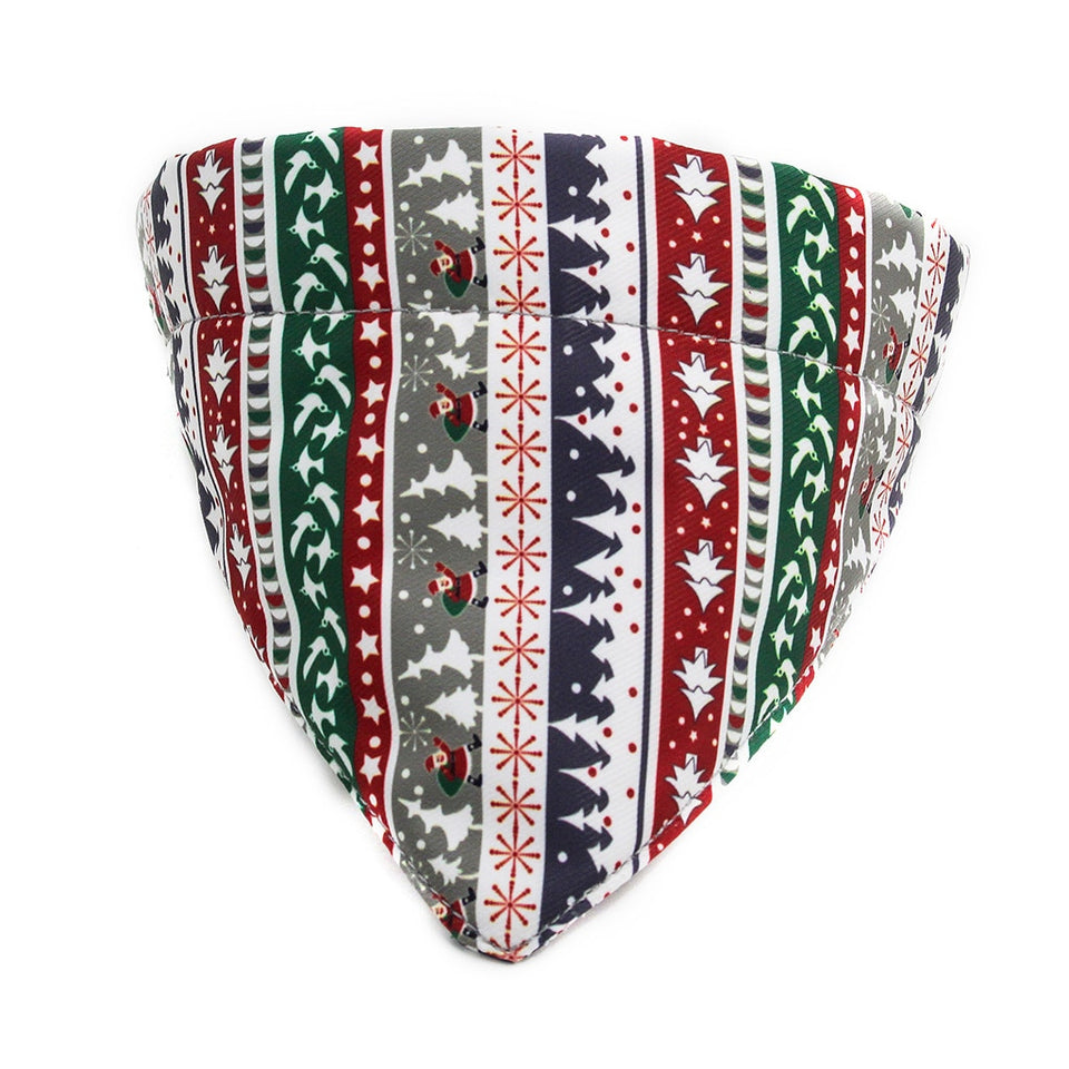 Christmas Style Pet Bandanas Cotton Washable Dog Bandanas Scarf Bowties Collar Pet Square Bib For Puppies Kitten #5
